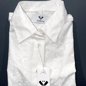 Slim Fit Celino Mens Long Sleeve Dress Shirt Med